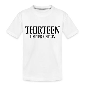 13e anniversaire treize 13 ans édition limitée - T-shirt bio Premium Enfant - blanc - Devant