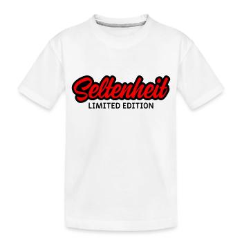 Seltenheit Limited Edition - Kinder Premium Bio T-Shirt - Weiß - Vorne