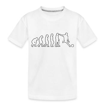 Fußballmannschaft Fußballdesign Fußballspieler - Kinder Premium Bio T-Shirt - Weiß - Vorne