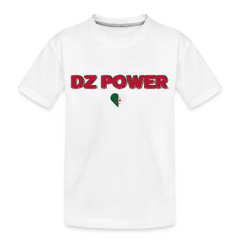 DZ power- Geschenkidee Algerien - Kinder Premium Bio T-Shirt - Weiß - Vorne
