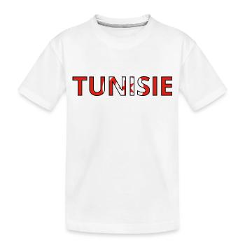 Drapeau Tunisie - T-shirt bio Premium Enfant - blanc - Devant