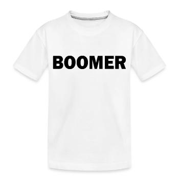 Boomer - Kinder Premium Bio T-Shirt - Weiß - Vorne