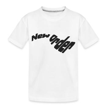 New Order - Kinder Premium Bio T-Shirt - Weiß - Vorne