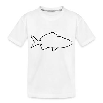 goldfisch 1 - Kinder Premium Bio T-Shirt - Weiß - Vorne