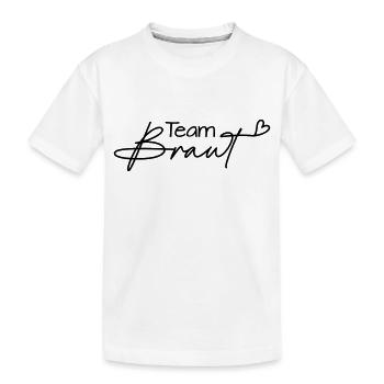Team Braut - Kinder Premium Bio T-Shirt - Weiß - Vorne
