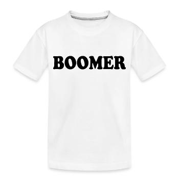 Boomer - Kinder Premium Bio T-Shirt - Weiß - Vorne