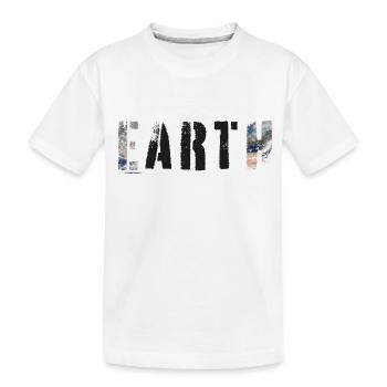 ART DE LA TERRE - T-shirt bio Premium Enfant - blanc - Devant