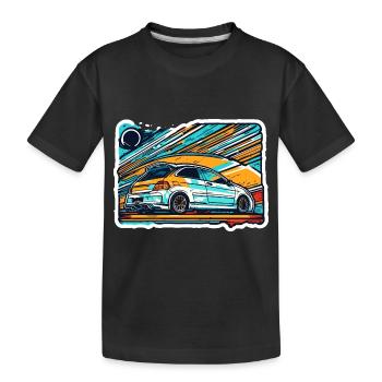 Car / Vehicle / Passenger Car / Mobile / Old Timer / Driving - Kids' Premium Organic T-Shirt - black - Front