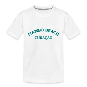 Mambo Beach - Curaçao - Caraïbes néerlandaises - Karibik - T-shirt bio Premium Enfant - blanc - Devant