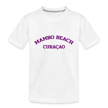 Mambo Beach - Curacao - Dutch Caribbean - Karibik - Kinder Premium Bio T-Shirt - Weiß - Vorne