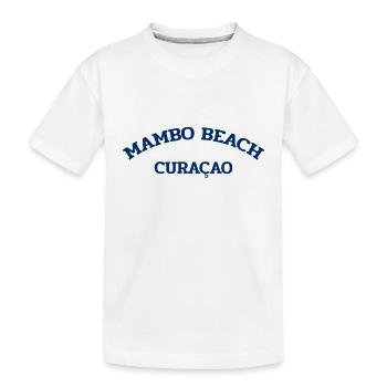 Mambo Beach - Curaçao - Caraïbes néerlandaises - Karibik - T-shirt bio Premium Enfant - blanc - Devant