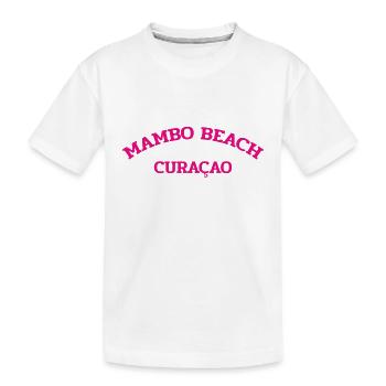 Mambo Beach - Curaçao - Caraïbes néerlandaises - Karibik - T-shirt bio Premium Enfant - blanc - Devant