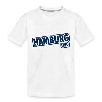 Hambourg - 040 - Ville hanséatique - Alster - Elbe - T-shirt bio Premium Enfant - blanc - Devant