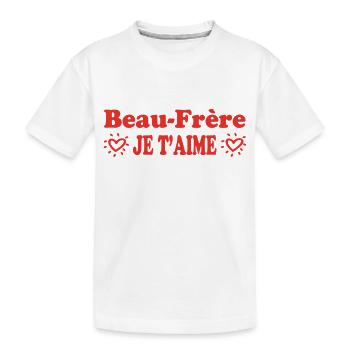 Schwager, ich liebe dich - Kinder Premium Bio T-Shirt - Weiß - Vorne