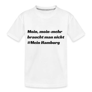 Hamburg - Kinder Premium Bio T-Shirt - Weiß - Vorne