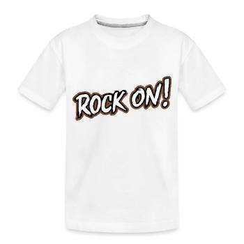 LEVEL UP - Kids' Premium Organic T-Shirt - white - Front