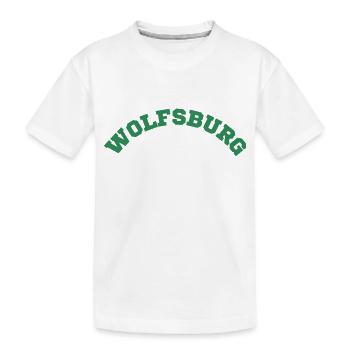 Wolfsburg - Kinder Premium Bio T-Shirt - Weiß - Vorne