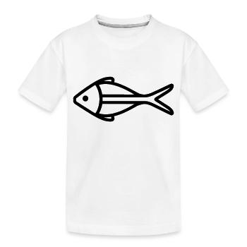 poisson - T-shirt bio Premium Enfant - blanc - Devant