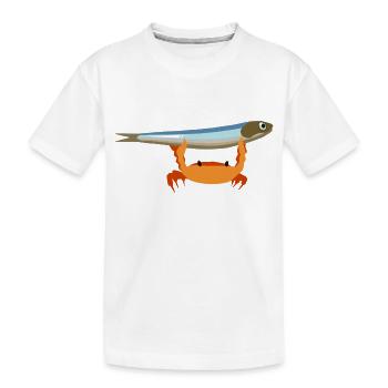 Crabe fier - T-shirt bio Premium Enfant - blanc - Devant