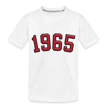 Sport year of birth 1965 - Kids' Premium Organic T-Shirt - white - Front