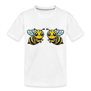 Guêpe abeille 2 - T-shirt bio Premium Enfant - blanc - Devant