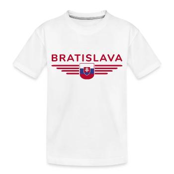 Bratislava, Slovaquie Style Design T-Shirt - T-shirt bio Premium Enfant - blanc - Devant