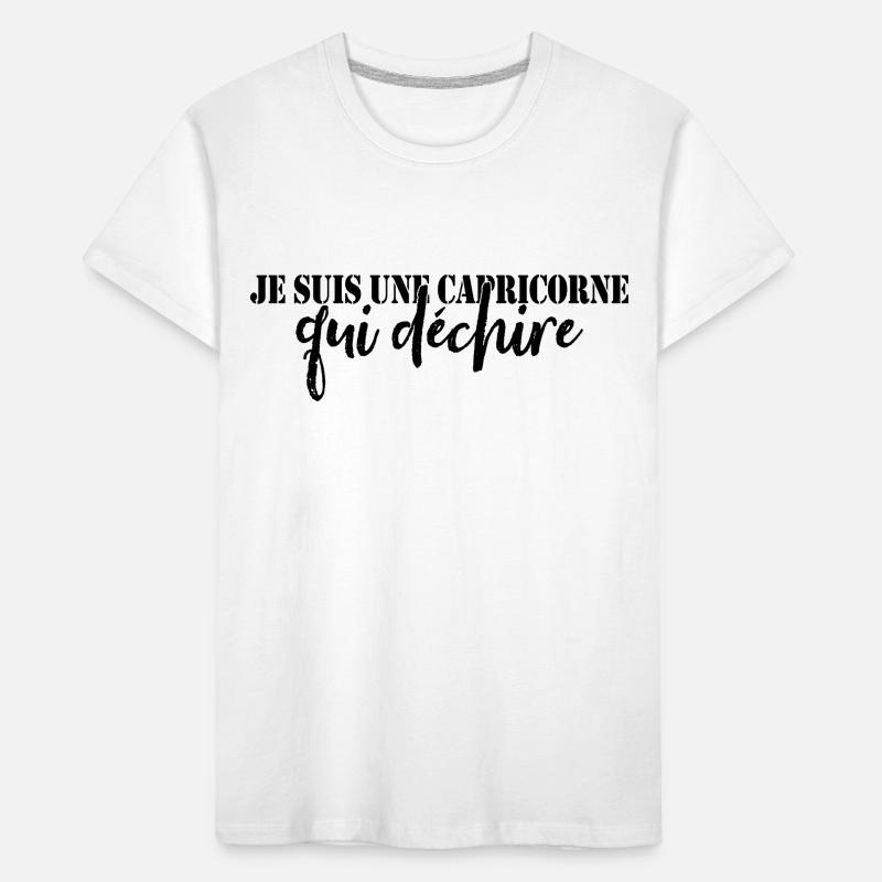 Ich bin ein Steinbock, der weint Kinder Premium Bio T-Shirt