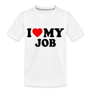 I love my job - T-shirt bio Premium Enfant - blanc - Devant