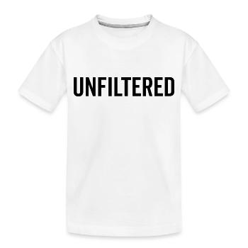 Ungefiltert - Kinder Premium Bio T-Shirt - Weiß - Vorne