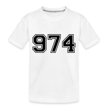 974 - T-shirt bio Premium Enfant - blanc - Devant