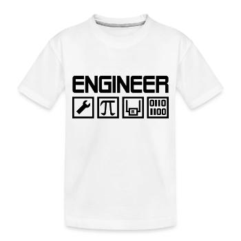 Engineer - Kids' Premium Organic T-Shirt - white - Front