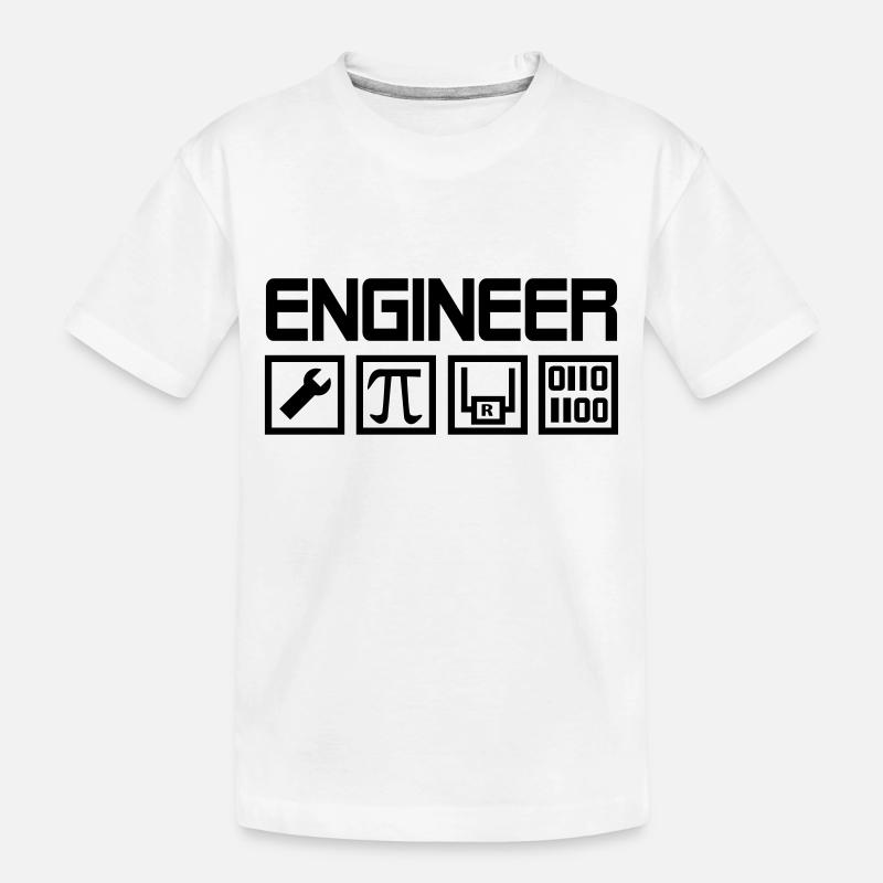 Engineer - Kids' Premium Organic T-Shirt - white