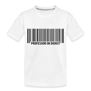 Professor in the service - Kids' Premium Organic T-Shirt - white - Front