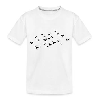 Oiseaux - T-shirt bio Premium Enfant - blanc - Devant