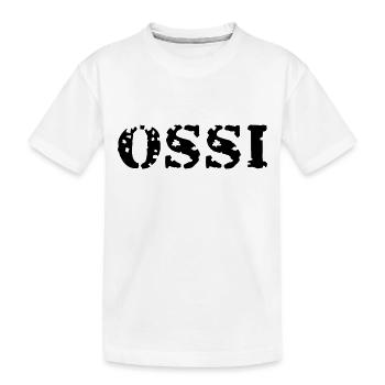 Ossi - Kinder Premium Bio T-Shirt - Weiß - Vorne