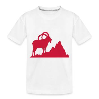 Bouquetin - Capricorne - T-shirt bio Premium Enfant - blanc - Devant