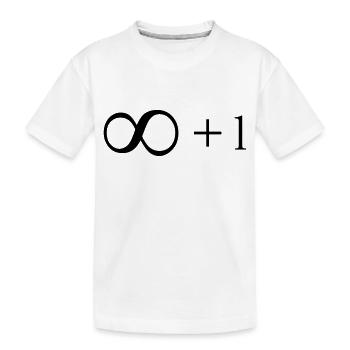 Unendlich + 1 - Kinder Premium Bio T-Shirt - Weiß - Vorne