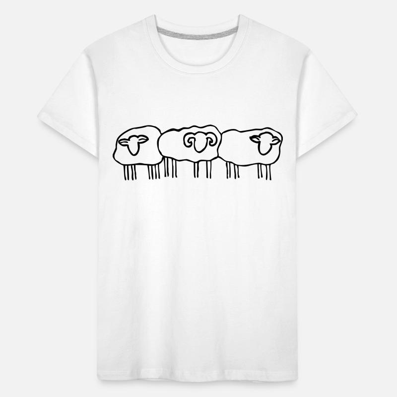Schafe Schafherde Kinder Premium Bio T-Shirt