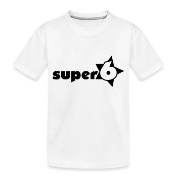 super_6_1c - T-shirt bio Premium Enfant - blanc - Devant