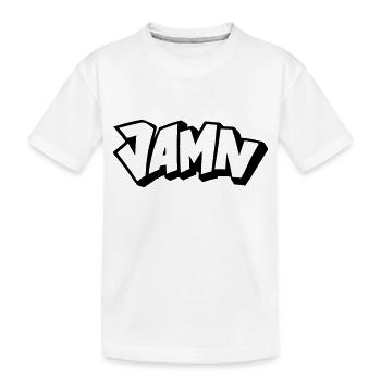 JAMN Jamming in the name of the Lord - Kinder Premium Bio T-Shirt - Weiß - Vorne