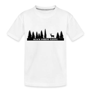 Black Forest Native - Kids' Premium Organic T-Shirt - white - Front