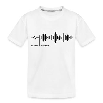 Wochentage - Wochenende Frequenz Party Shirt - Kinder Premium Bio T-Shirt - Weiß - Vorne