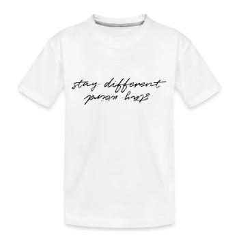 Stay weird - Kids' Premium Organic T-Shirt - white - Front