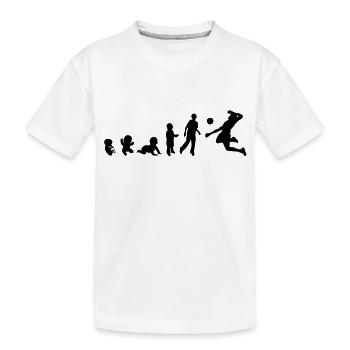 Entwicklung der Menschenrechte Sportarten - Kinder Premium Bio T-Shirt - Weiß - Vorne