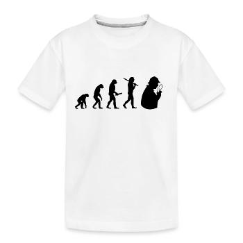 sherlock holmes Evolution Fortschritt Entwicklung - Kinder Premium Bio T-Shirt - Weiß - Vorne
