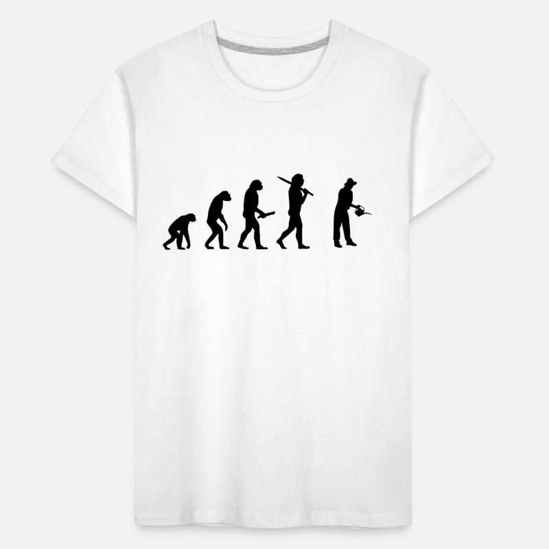 gaertner Evolution Fortschritt Entwicklung Kinder Premium Bio T-Shirt