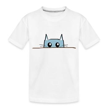 Table de BD chat - T-shirt bio Premium Enfant - blanc - Devant