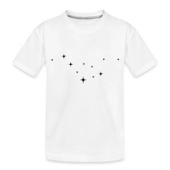 mypokerfashion_fond_etoiles - Kinder Premium Bio T-Shirt - Weiß - Vorne