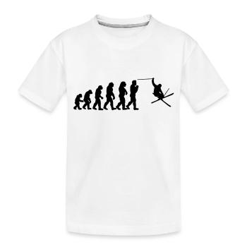 Ski Evolution - T-shirt bio Premium Enfant - blanc - Devant