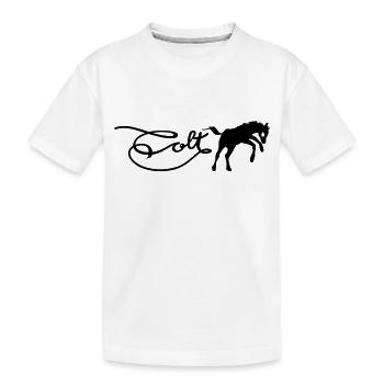 colt logo - Kinder Premium Bio T-Shirt - Weiß - Vorne